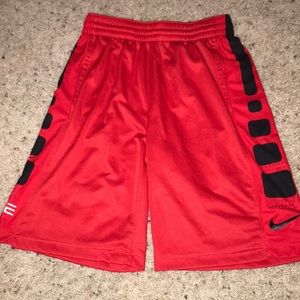 red nike elite shorts